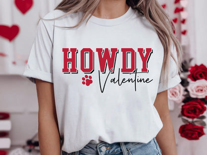 Howdy Valentine - Valentines Day Cat SVG File