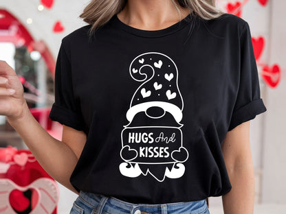 Hugs and Kisses - Valentines Gnome SVG