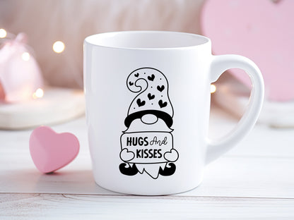 Hugs and Kisses - Valentines Gnome SVG