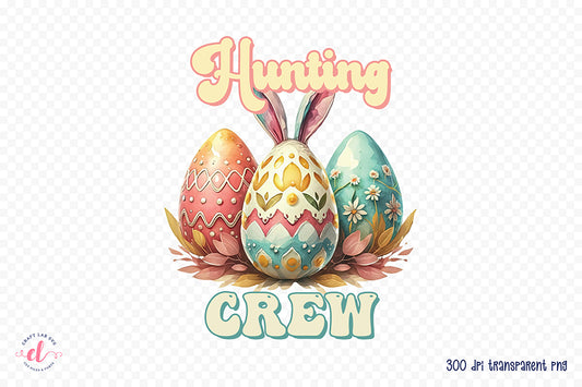 Hunting Crew | Easter Sublimation Design