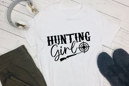 Hunting Girl SVG Cut File
