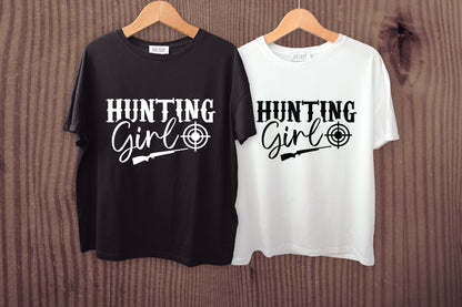 Hunting Girl SVG Cut File