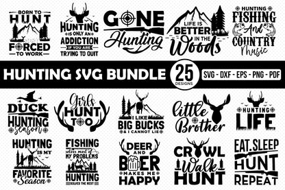 Hunting SVG Designs Bundle