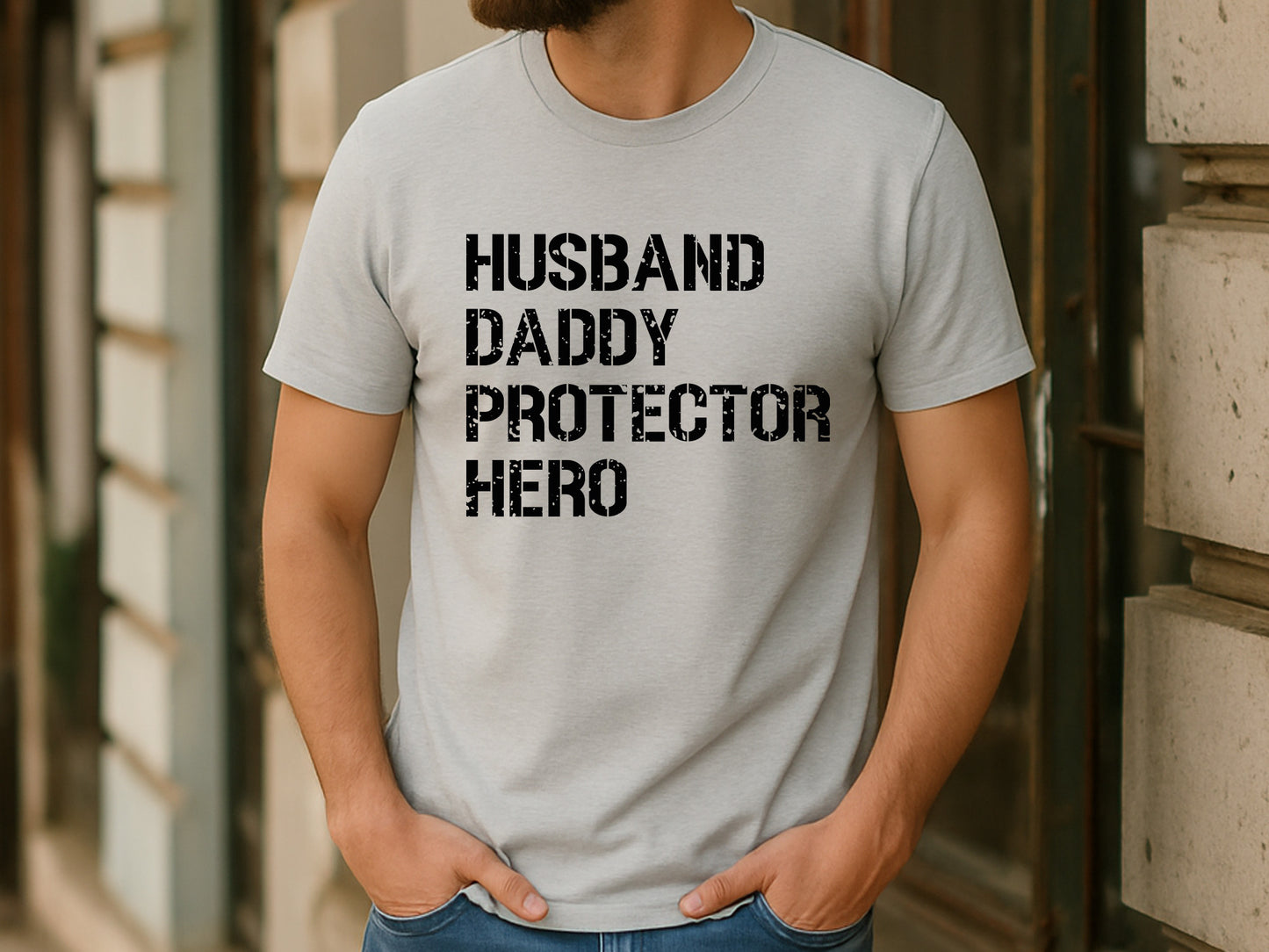 Husband Daddy Protector Hero, Fathers Day SVG Design