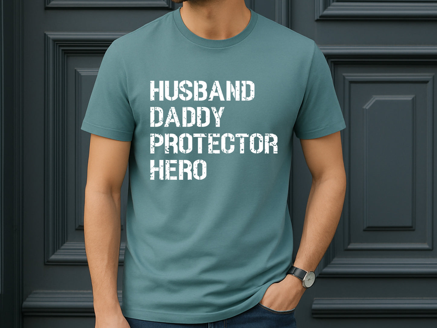 Husband Daddy Protector Hero, Fathers Day SVG Design