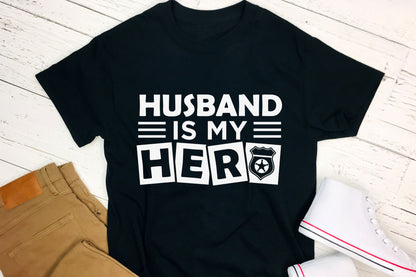 Husband Is My Hero, Police SVG Design