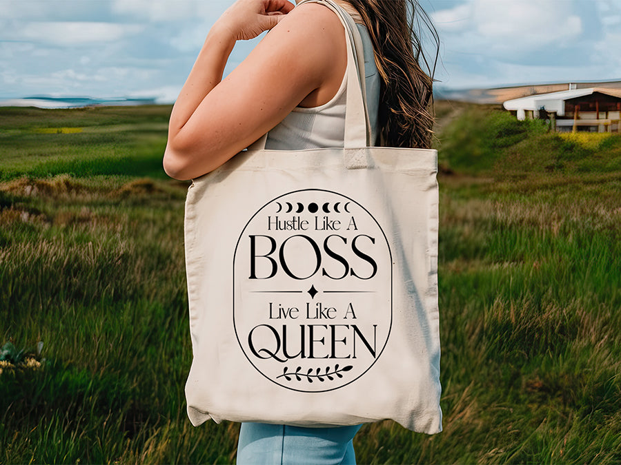 Hustle Like a Boss Live Like a Queen - Boho SVG File