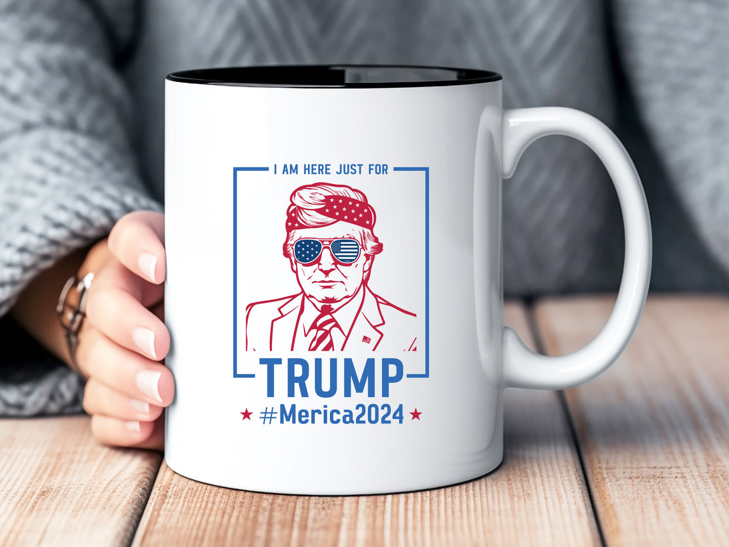 I Am Here Just for Trump Sublimation Design