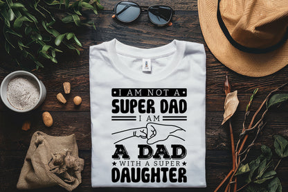 I Am Not A Super Dad, Father's Day Fist Bump SVG