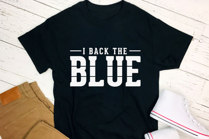 I Back the Blue, Police SVG Cut File