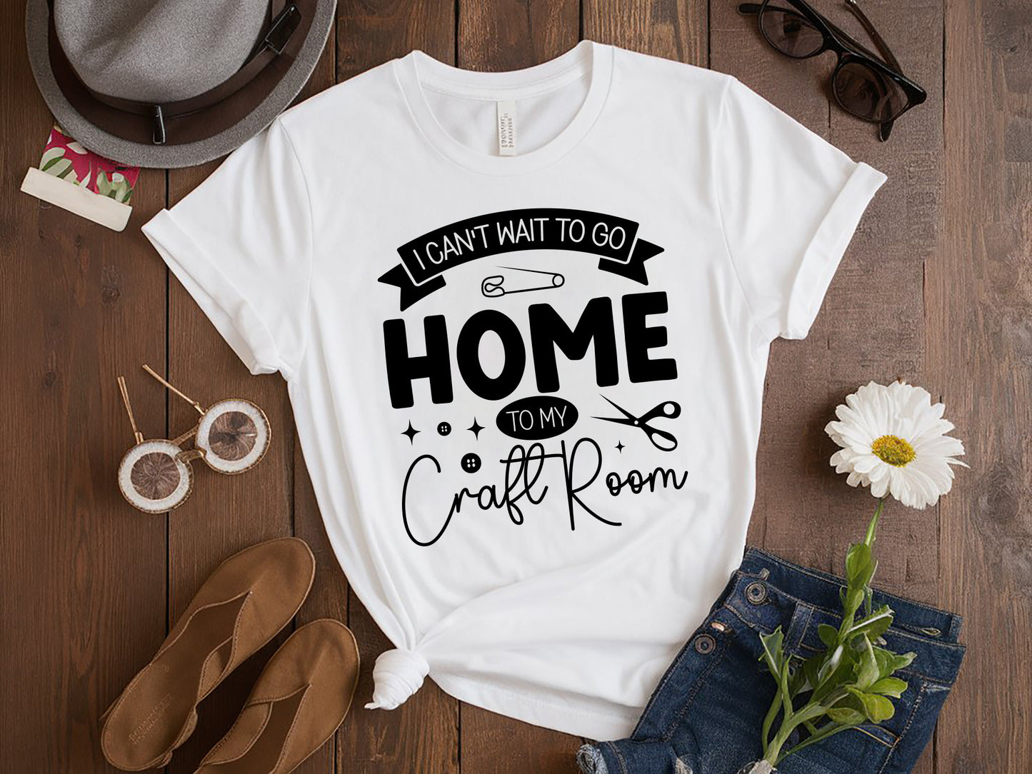 I Can't Wait to Go Home to My Craft Room SVG Cut File