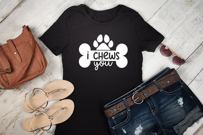 I Chews You - Dog Valentine SVG File