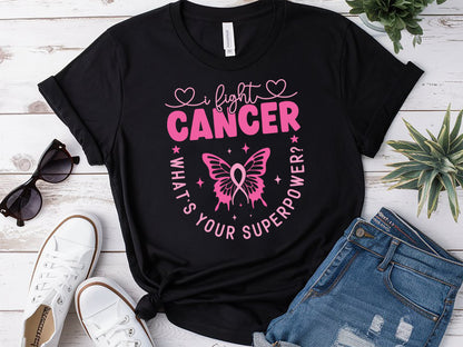 I Fight Cancer What's Your Superpower - Breast Cancer SVG