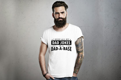 I Keep All My Dad Jokes In A Dad-A-Base SVG Vector