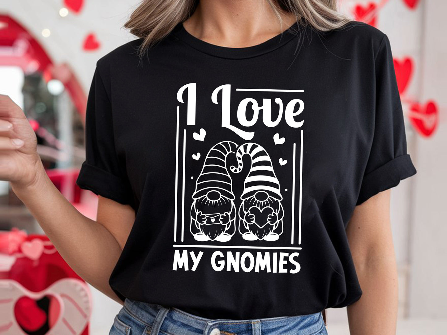 I Love My Gnomies - Valentine SVG Cut File