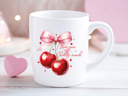 I Love You Cherry Much, Preppy Coquette Valentine PNG