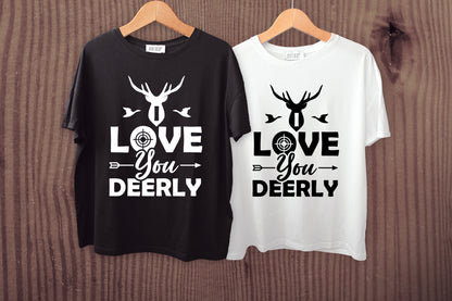 I Love You Deerly, Hunting SVG Design