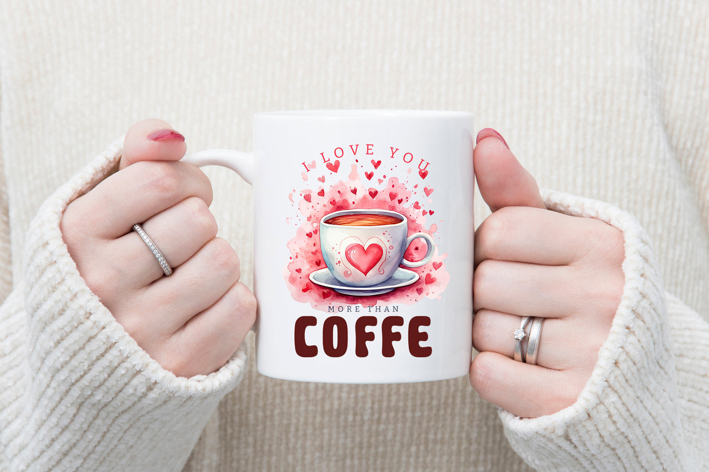 I Love You More Than Coffee - Funny Valentine Sublimation