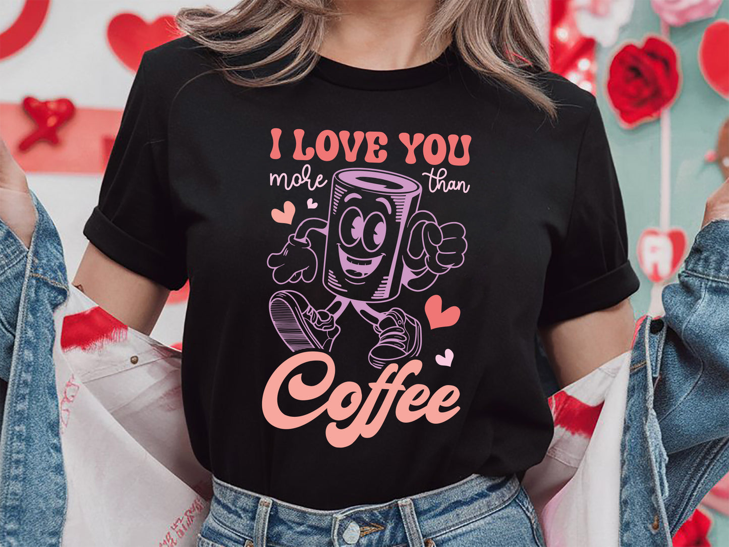 I Love You More Than Coffee - Retro Valentine SVG