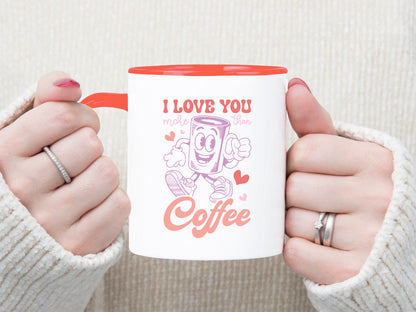 I Love You More Than Coffee - Retro Valentine SVG