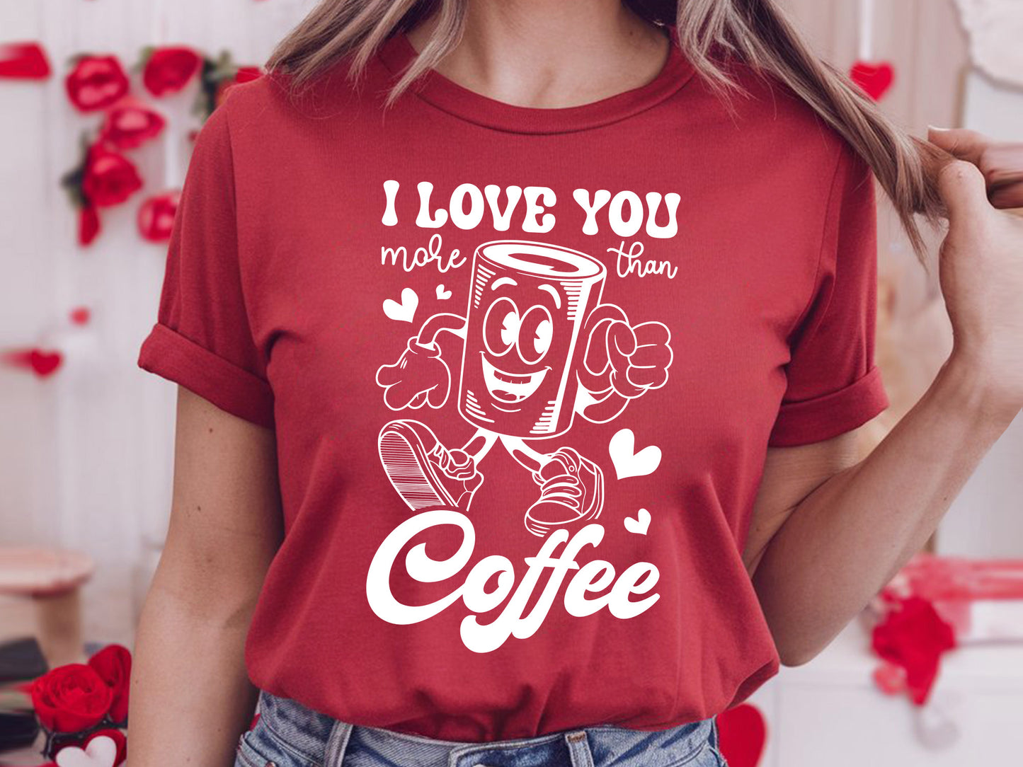 I Love You More Than Coffee - Retro Valentine SVG