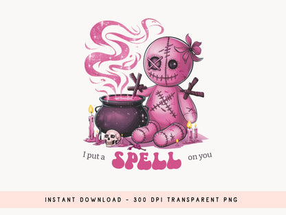 I Put a Spell on You - Pink Halloween Sublimation