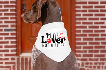 I'm A Lover Not A Bitter - Valentine Dog SVG Vector