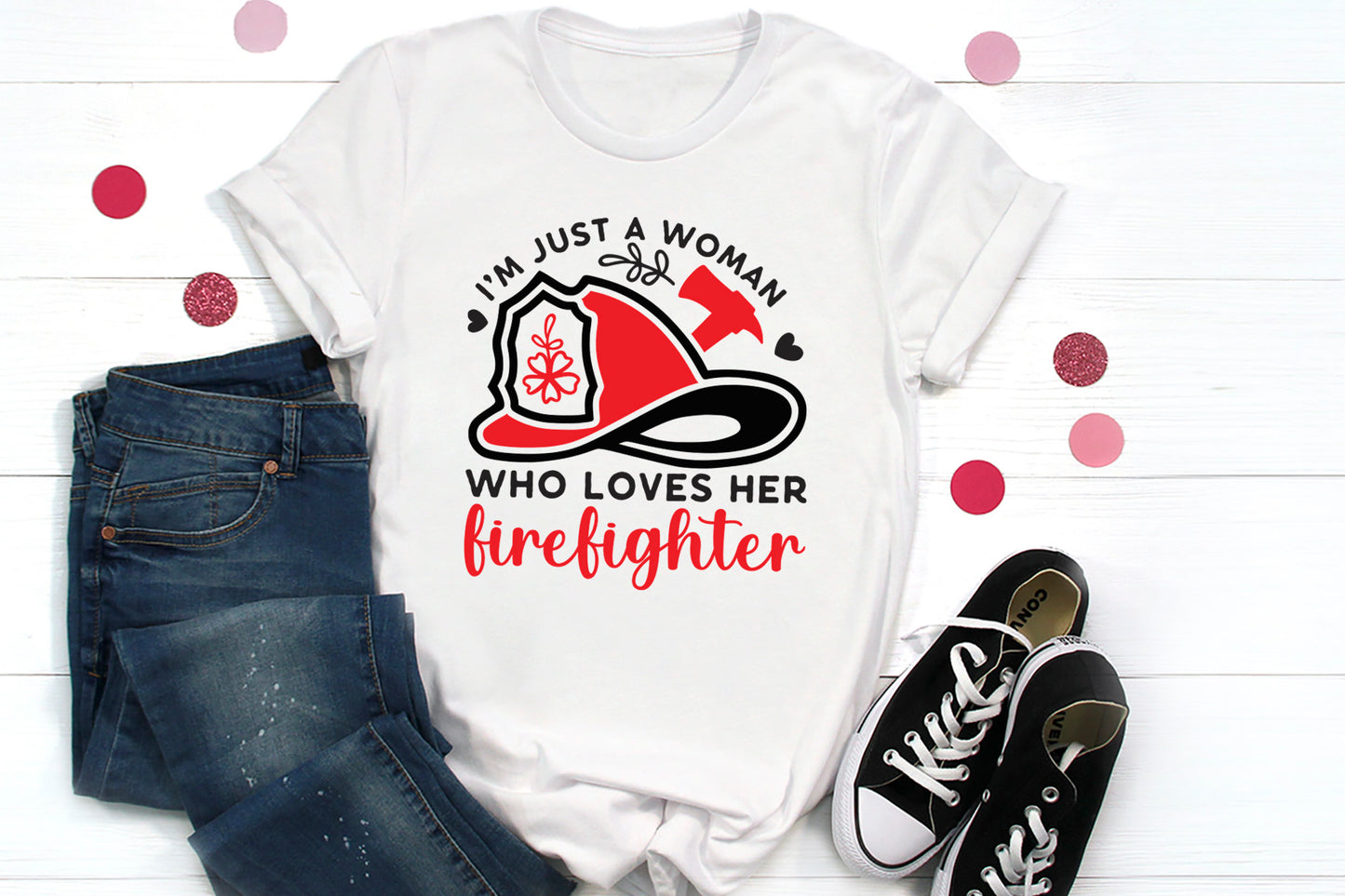 I'm Just A Woman Who Loves Her Firefighter SVG