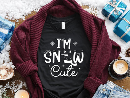 I'm Snow Cute - Snowman SVG Cut File