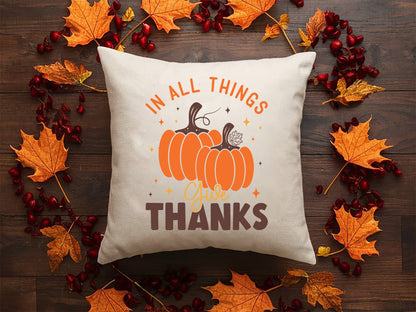 In All Things Give Thanks - Thanksgiving SVG File