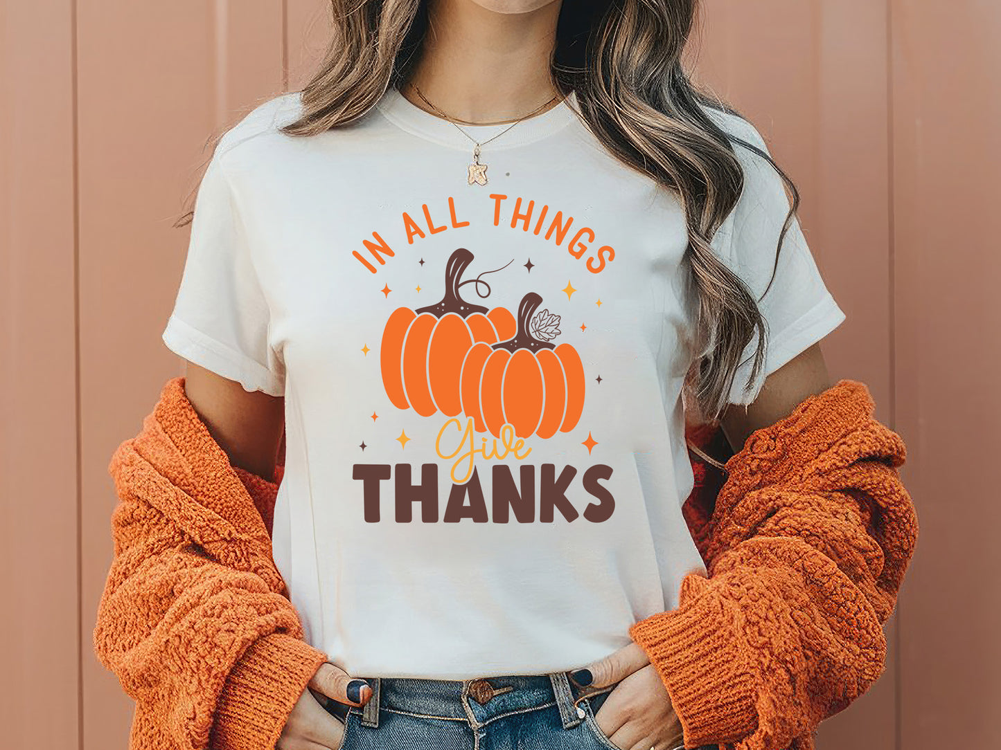 In All Things Give Thanks - Thanksgiving SVG File