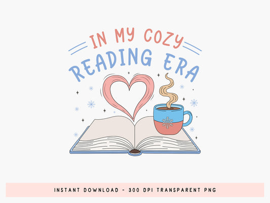 In My Cozy Reading Era, Funny Bookish Winter Sublimation