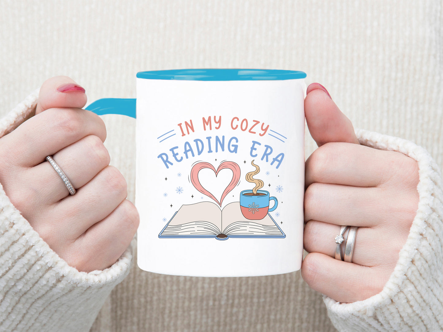 In My Cozy Reading Era, Funny Bookish Winter Sublimation