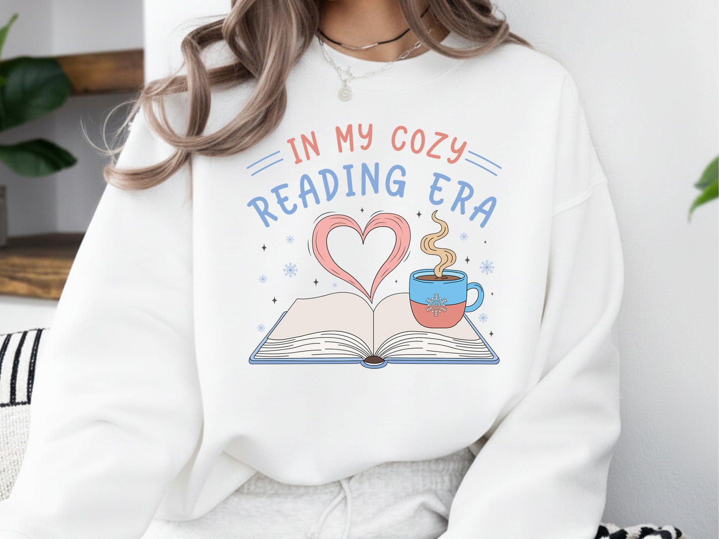In My Cozy Reading Era, Funny Bookish Winter Sublimation