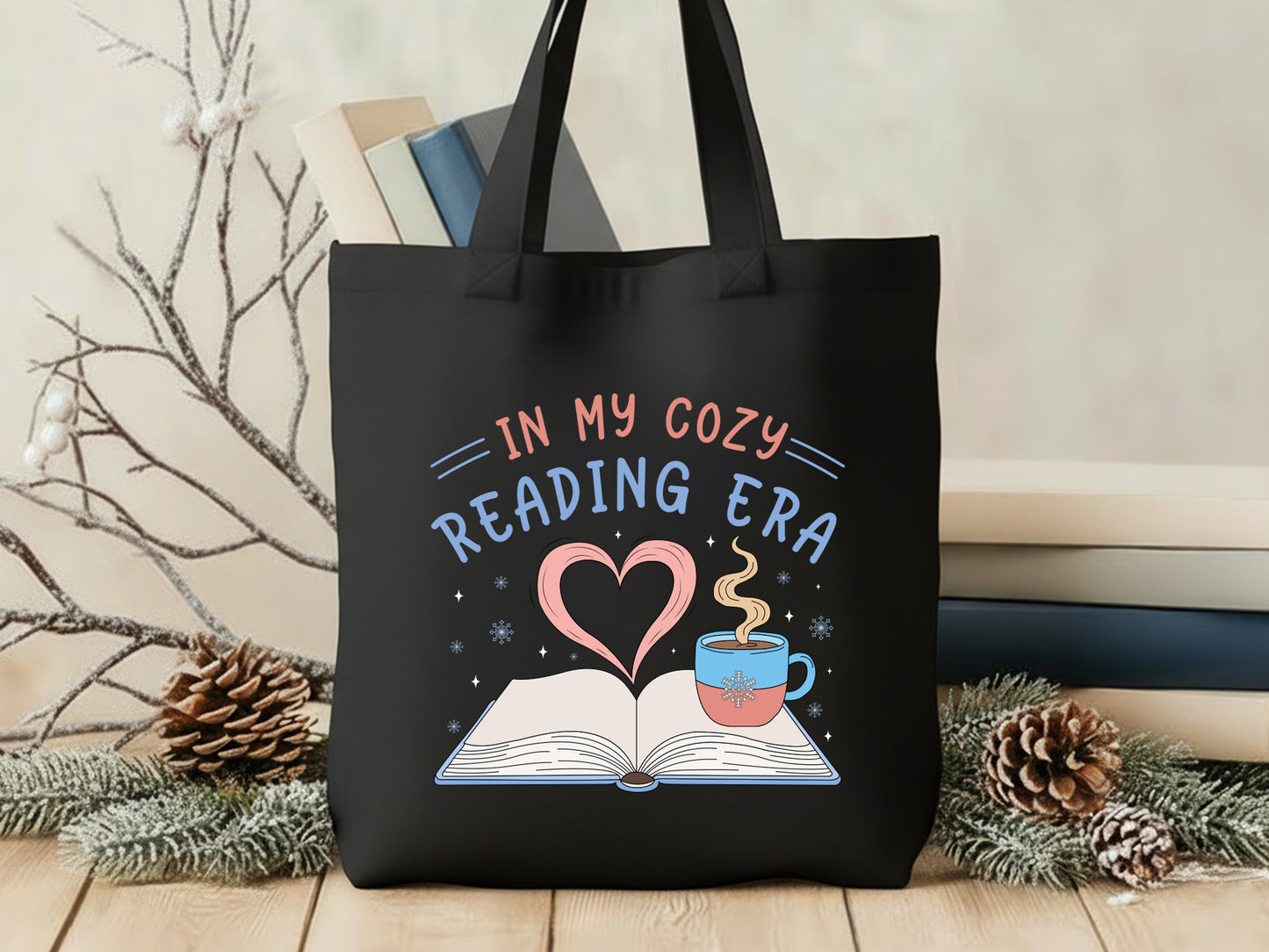 In My Cozy Reading Era, Funny Bookish Winter Sublimation