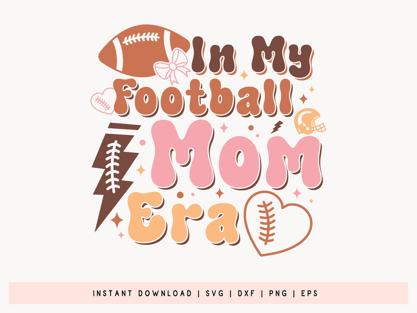 In My Football Mom Era Retro SVG