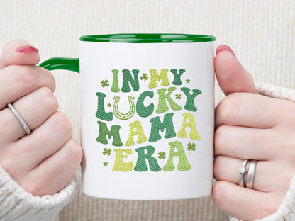 In My Lucky Mama Era, Faux Yarn St Patrick's Day PNG