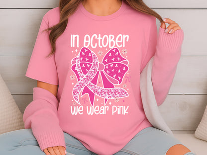 In October We Wear Pink, Breast Cancer Preppy Sublimation