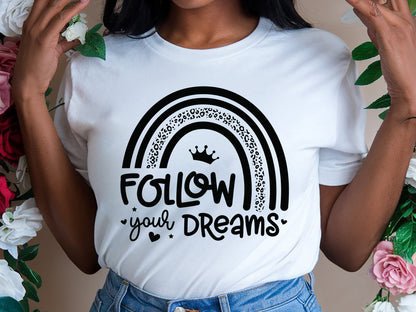 Inspirational Black Girl SVG - Follow Your Dreams