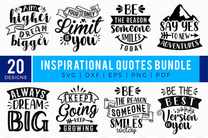 Inspirational Quotes SVG Bundle