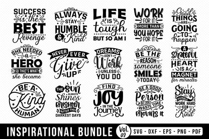 Inspirational Quotes SVG Bundle