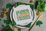 Irish Kisses Shamrock Wishes, St Patricks Day Sublimation