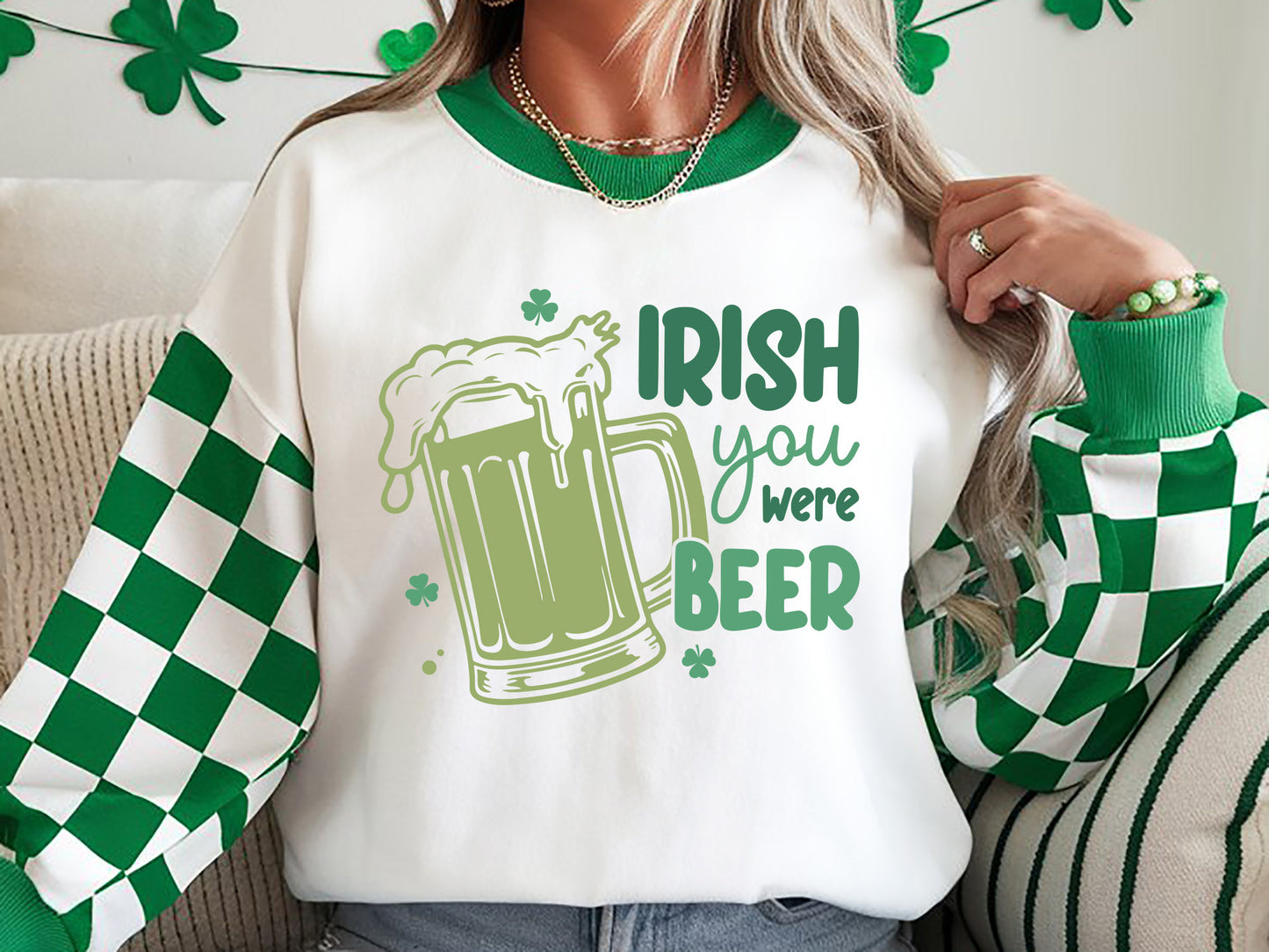 Irish You Were Beer, St Patrick's Day SVG Graphic