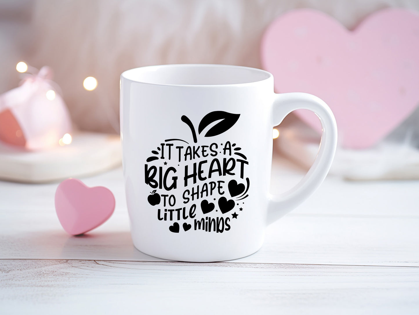 It Takes a Big Heart - Valentine Teacher SVG