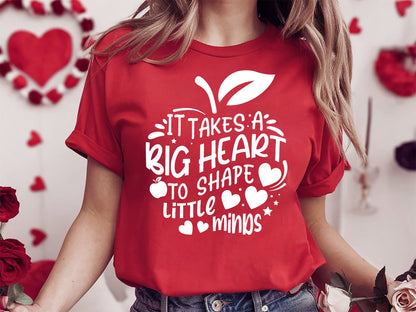 It Takes a Big Heart - Valentine Teacher SVG