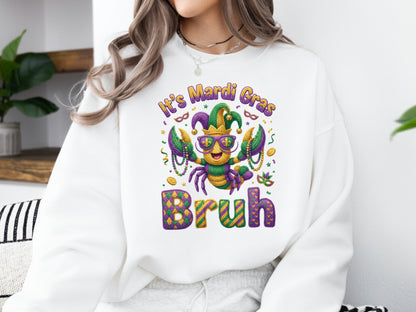 It's Mardi Gras Bruh Faux Yarn Sublimation