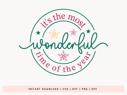 It's The Most Wonderful Time Of The Year - Christmas SVG