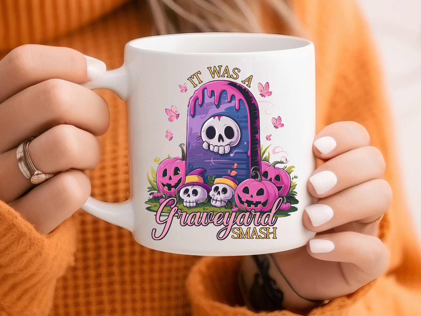 It was a Graveyard Smash - Pink Halloween Sublimation