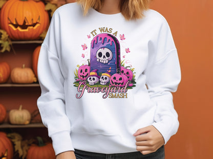 It was a Graveyard Smash - Pink Halloween Sublimation