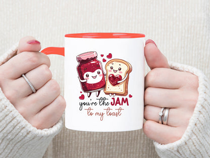 Jam to My Toast Funny Valentines Food Sublimation Design
